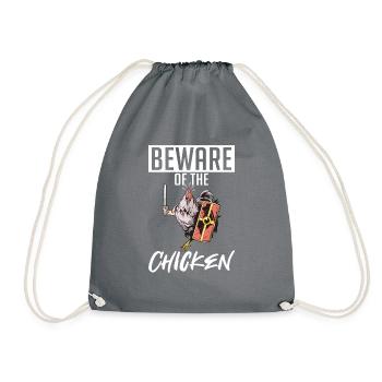 Beware of the Chicken - Sac de sport léger - gris - Devant