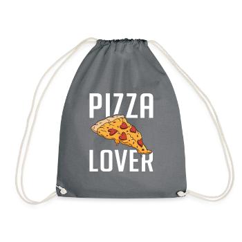Snack Pizzalove Pizza Lover Gift - Drawstring Bag - grey - Front