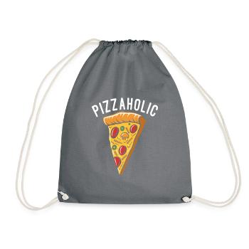 Snack Pizzalove Pizza Lover Gift - Drawstring Bag - grey - Front