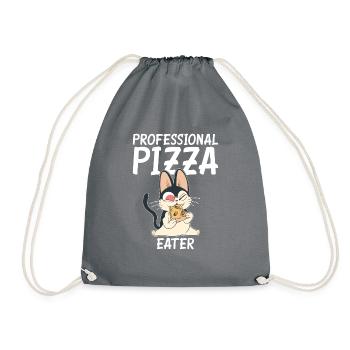 Snack Pizzalove Pizza Lover Gift - Drawstring Bag - grey - Front