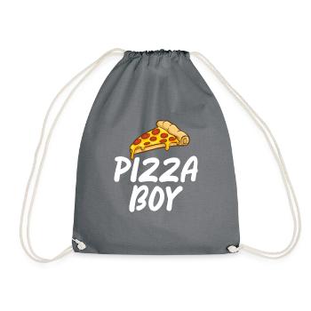 Snack Pizzalove Pizza Lover Gift - Drawstring Bag - grey - Front