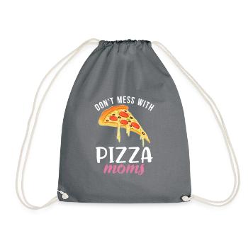 Snack Pizzalove Pizza Lover Gift - Drawstring Bag - grey - Front