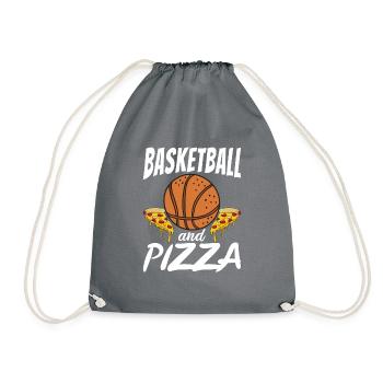 Snack Pizzalove Pizza Lover Gift - Drawstring Bag - grey - Front