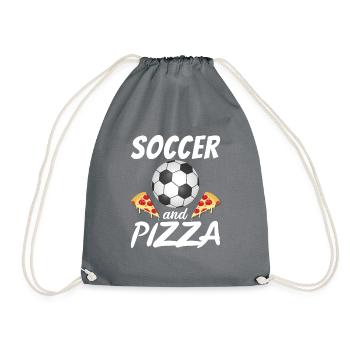 Snack Pizzalove Pizza Lover Gift - Drawstring Bag - grey - Front
