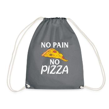 Snack Pizzalove Pizza Lover Gift - Drawstring Bag - grey - Front