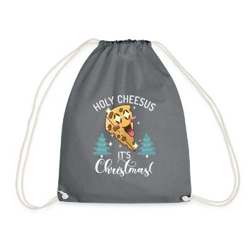 Snack Cheese Lover Cheese Gift - Drawstring Bag - grey - Front