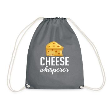 Snack Cheese Lover Cheese Gift - Drawstring Bag - grey - Front