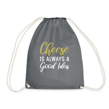 Snack Cheese Lover Cheese Gift - Sac de sport léger - gris - Devant