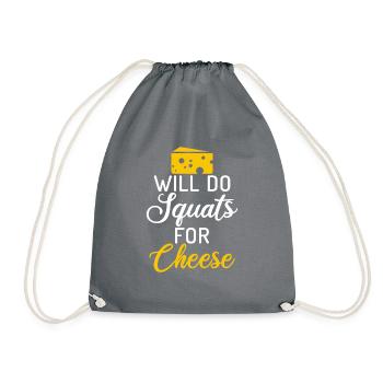 Snack Cheese Lover Cheese Gift - Sac de sport léger - gris - Devant