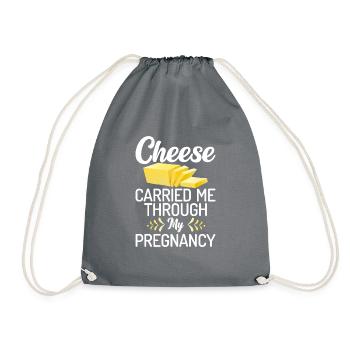 Snack Cheese Lover Cheese Gift - Sac de sport léger - gris - Devant