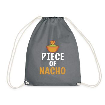 Nacho Lover Nacho Gift Mexican Food - Drawstring Bag - grey - Front