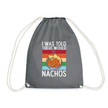 Nacho Lover Nacho Geschenk Mexikanisches Essen - Turnbeutel - Grau - Vorne