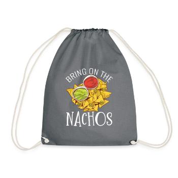 Nacho Lover Nacho Geschenk Mexikanisches Essen - Turnbeutel - Grau - Vorne