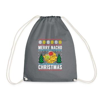 Nacho Lover Nacho Gift Mexican Food - Drawstring Bag - grey - Front