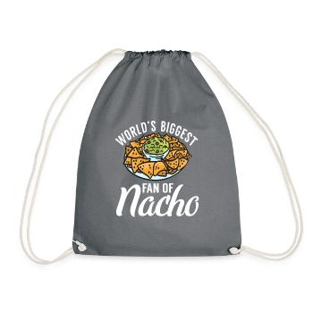 Nacho Lover Nacho Gift Mexican Food - Drawstring Bag - grey - Front