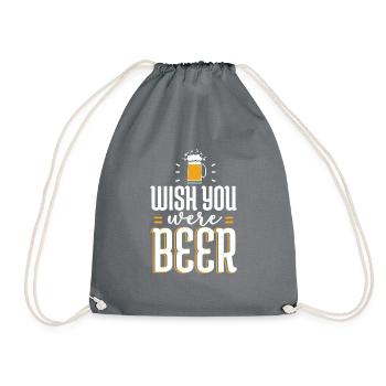 Cadeaux de bière Buveur de bière - Sac de sport léger - gris - Devant