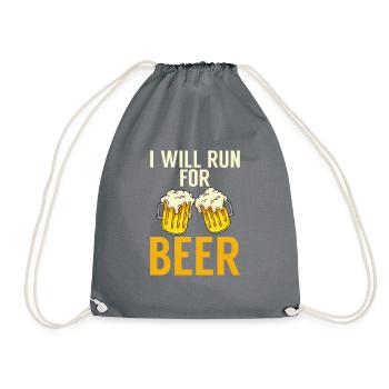 Cadeaux de bière Buveur de bière - Sac de sport léger - gris - Devant