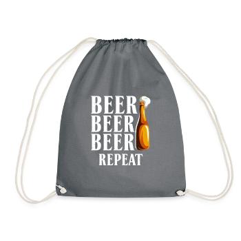 Cadeaux de bière Buveur de bière - Sac de sport léger - gris - Devant