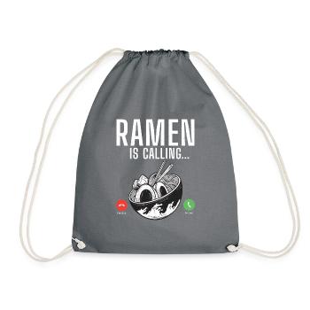 Ramen Lover - Drawstring Bag - grey - Front