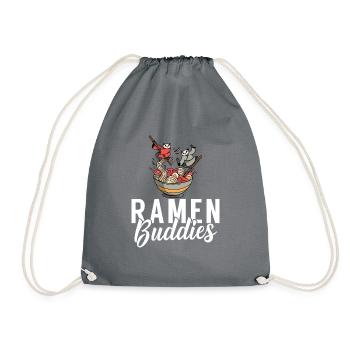 Ramen Lover - Drawstring Bag - grey - Front