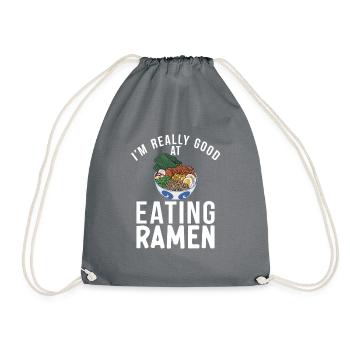 Ramen Lover - Drawstring Bag - grey - Front