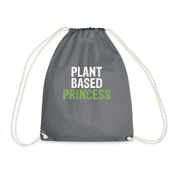 Veggie Lover Vegan Gift - Drawstring Bag - grey - Front