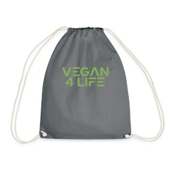 Veggie Lover Vegan Gift - Drawstring Bag - grey - Front
