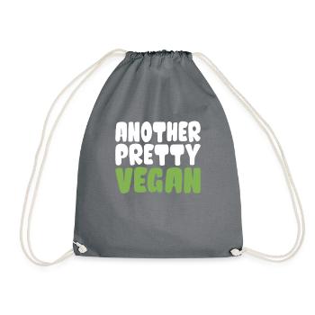 Veggie Lover Vegan Gift - Drawstring Bag - grey - Front