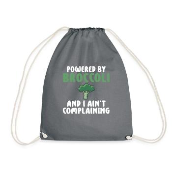 Veggie Lover Vegan Gift - Drawstring Bag - grey - Front
