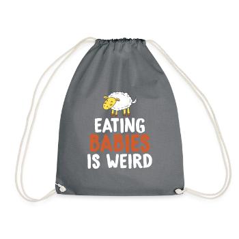 Veggie Lover Vegan Gift - Drawstring Bag - grey - Front