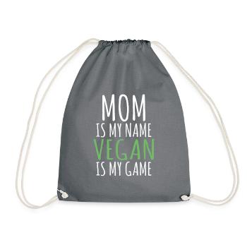 Veggie Lover Vegan Gift - Drawstring Bag - grey - Front