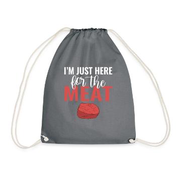 BBQ Grill Boeuf Viande Amoureux Cadeaux - Sac de sport léger - gris - Devant