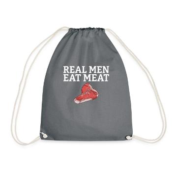 BBQ Grill Boeuf Viande Amoureux Cadeaux - Sac de sport léger - gris - Devant