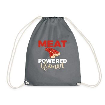 BBQ Grill Boeuf Viande Amoureux Cadeaux - Sac de sport léger - gris - Devant