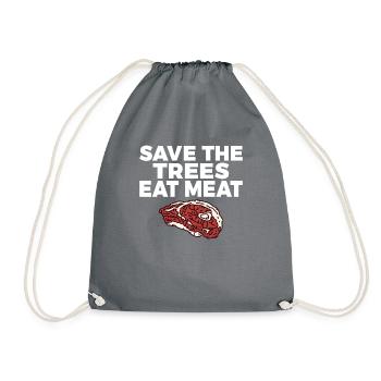 BBQ Grill Boeuf Viande Amoureux Cadeaux - Sac de sport léger - gris - Devant