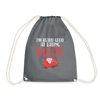 BBQ Grill Boeuf Viande Amoureux Cadeaux - Sac de sport léger - gris - Devant