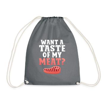 BBQ Grill Boeuf Viande Amoureux Cadeaux - Sac de sport léger - gris - Devant