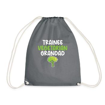 Gemüseliebhaber Vegetarische Geschenke - Turnbeutel - Grau - Vorne