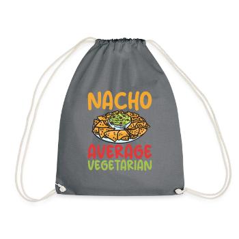 Gemüseliebhaber Vegetarische Geschenke - Turnbeutel - Grau - Vorne