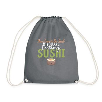 Cadeau pour les amateurs de sushis de cuisine japonaise - Sac de sport léger - gris - Devant