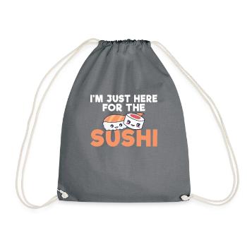Cadeau pour les amateurs de sushis de cuisine japonaise - Sac de sport léger - gris - Devant