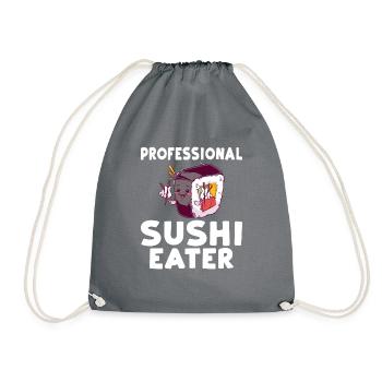 Cadeau pour les amateurs de sushis de cuisine japonaise - Sac de sport léger - gris - Devant