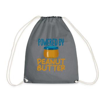 Cadeau amoureux du beurre de cacahuète - Sac de sport léger - gris - Devant