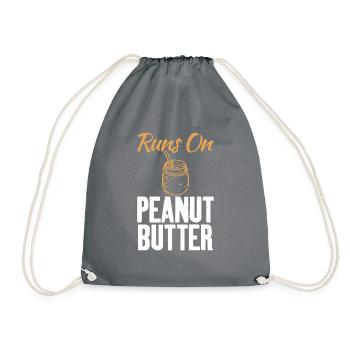 Cadeau amoureux du beurre de cacahuète - Sac de sport léger - gris - Devant
