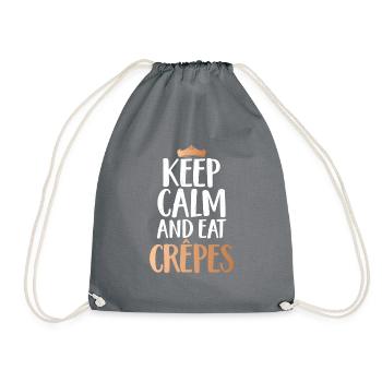 Cadeaux en crêpe pour les amateurs de crêpe - Sac de sport léger - gris - Devant