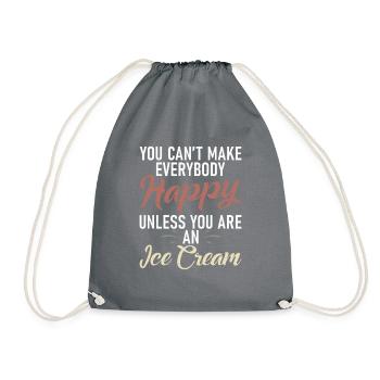 Cadeaux pour amateurs de crème glacée - Sac de sport léger - gris - Devant