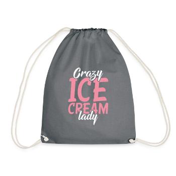 Cadeaux pour amateurs de crème glacée - Sac de sport léger - gris - Devant