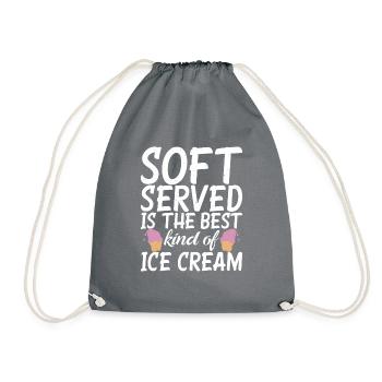 Cadeaux pour amateurs de crème glacée - Sac de sport léger - gris - Devant