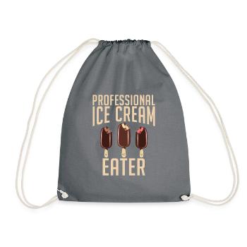 Cadeaux pour amateurs de crème glacée - Sac de sport léger - gris - Devant