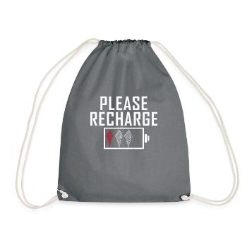 Cadeaux pour amateurs de crème glacée - Sac de sport léger - gris - Devant
